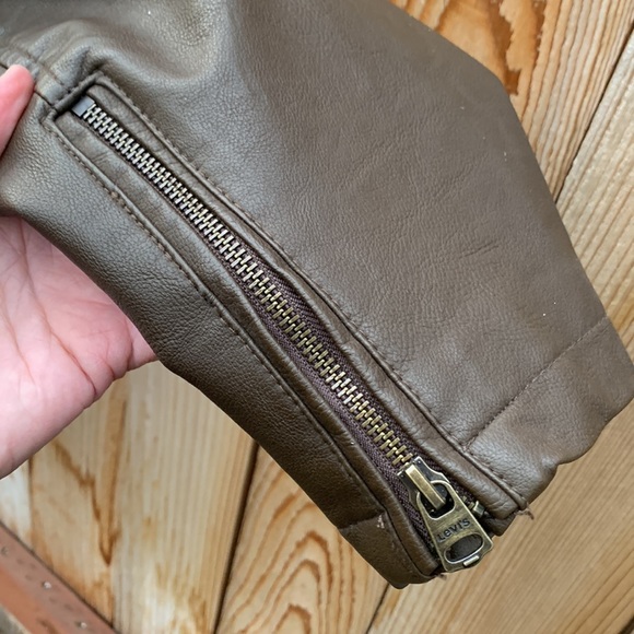 Levi’s brown bomber jacket w hoodie XXL - Picture 7 of 12